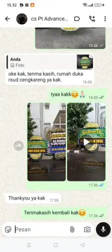Testimonial Papan Bunga Pernikahan galumpit