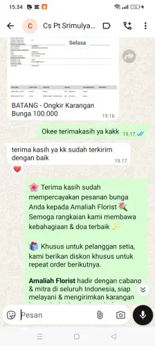 Testimonial Papan Bunga galumpit
