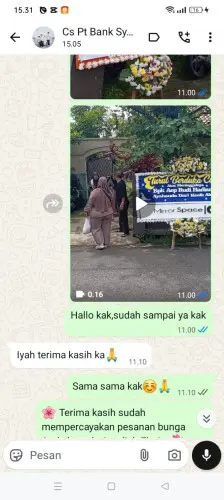 Testimonial Papan Bunga galumpit